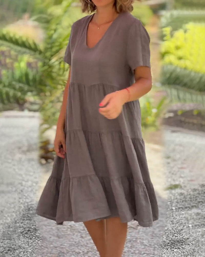 Kina™ | V-Neck Dress