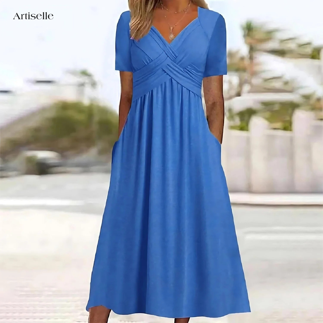 Cynthia™ |  Elegant Dress with Tummy Coverage