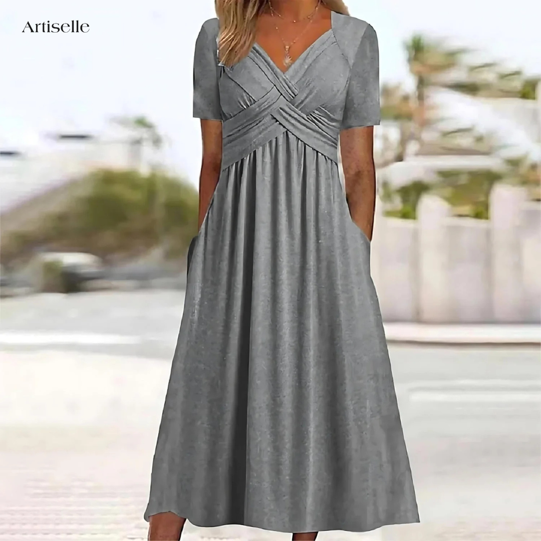 Cynthia™ |  Elegant Dress with Tummy Coverage