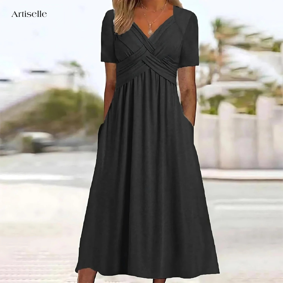 Cynthia™ |  Elegant Dress with Tummy Coverage