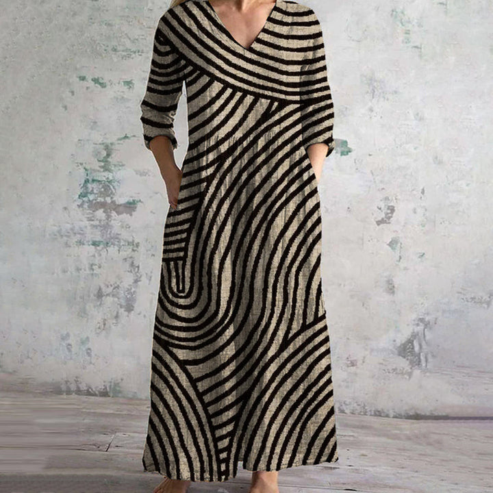 Gaya™| Vintage Striped Dress