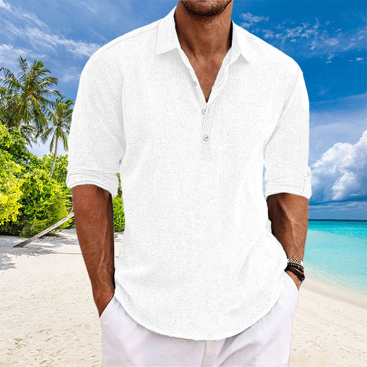 Maximiliano™ | Casual Linen Long Sleeve Shirt