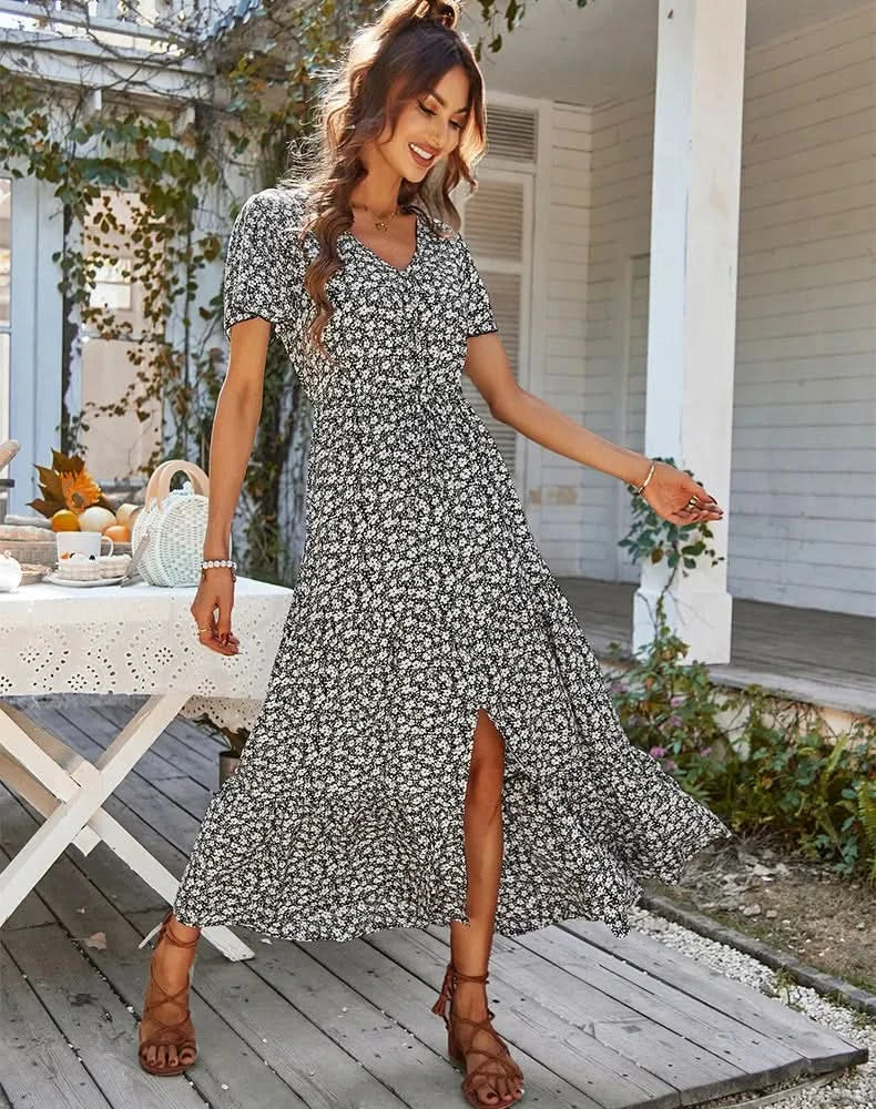 Moudi™ | Chic Tummy Covering Maxi Dress