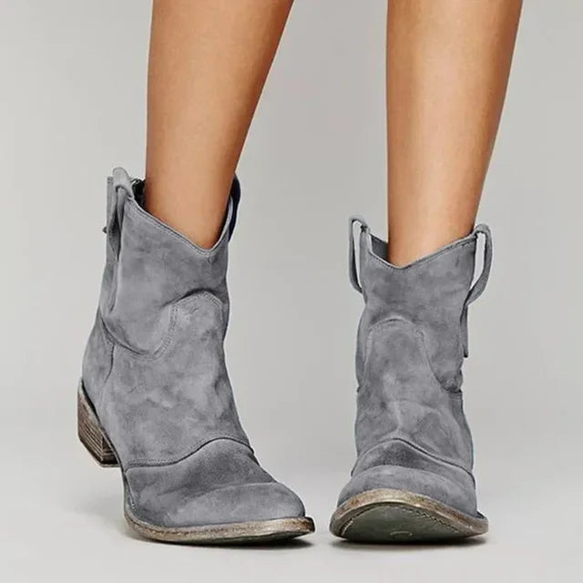 Evie™ | Vintage Cowboy Ankle Boots