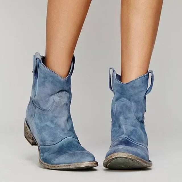 Evie™ | Vintage Cowboy Ankle Boots