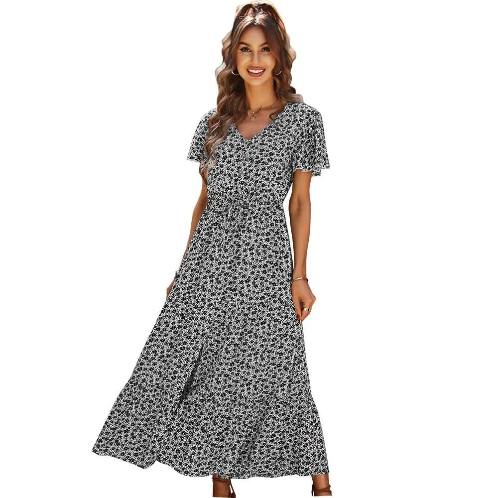 Moudi™ | Chic Tummy Covering Maxi Dress