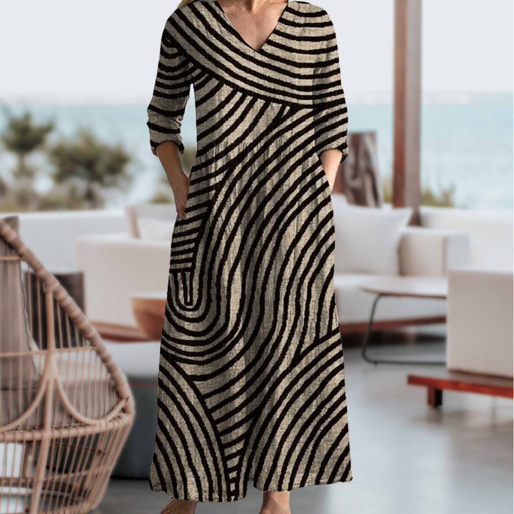 Gaya™| Vintage Striped Dress