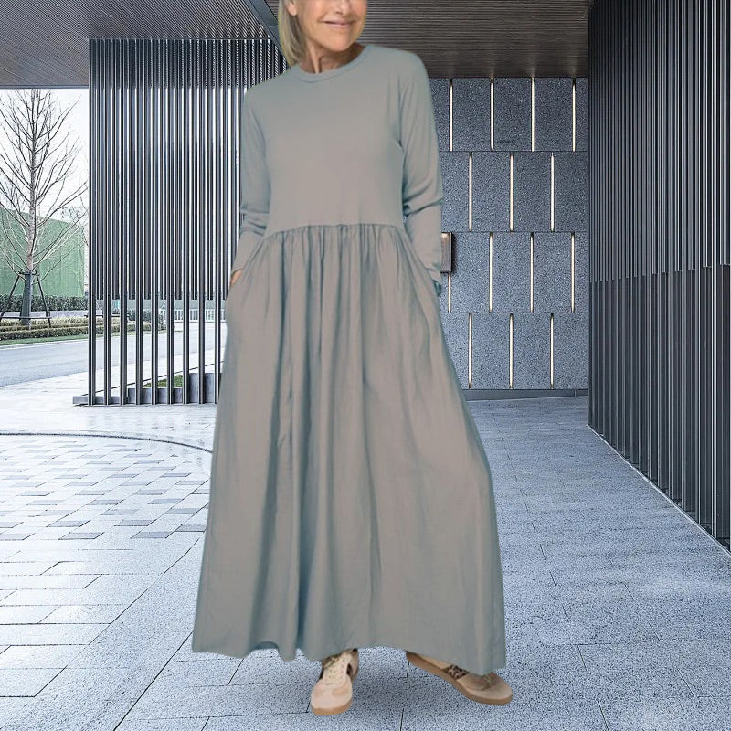 Judith™| Long Sleeve Knitted Midi Dress