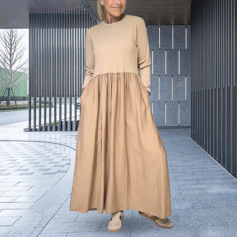 Judith™| Long Sleeve Knitted Midi Dress