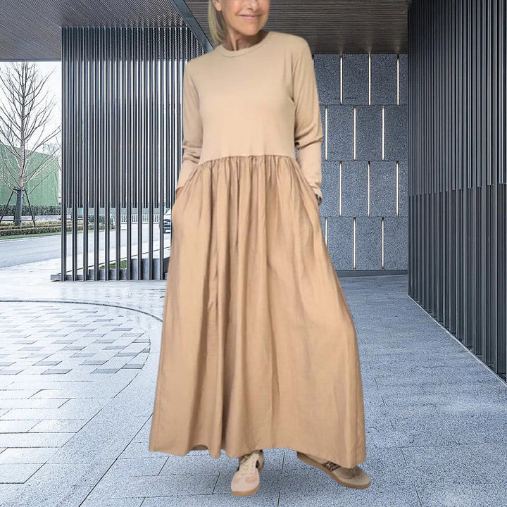 Judith™| Long Sleeve Knitted Midi Dress